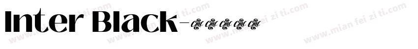 lnter Black字体转换